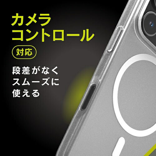 for iPhone [Silky Armor] MagSafe対応 シルキータッチケース iPhone 17 Pro マットクリア トリニティ TR-IP25M3-SA-CL