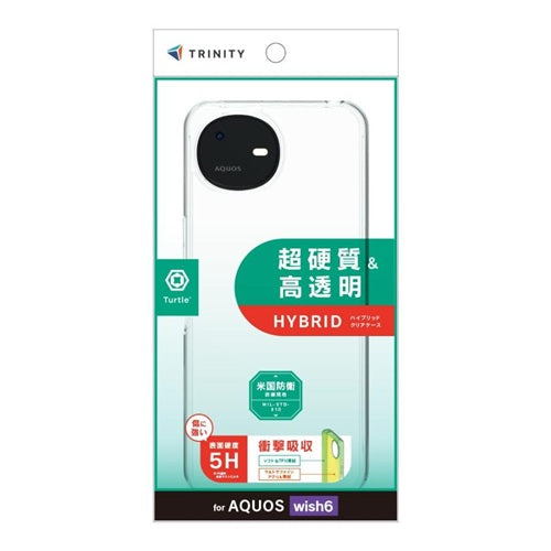 Trinity トリニティ AQUOS wish6 ハイブリッドケース TR-AQ26W-TT-CL クリア 耐衝撃