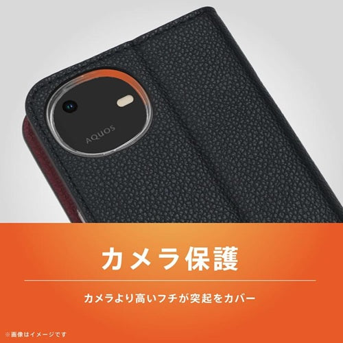 Trinity トリニティ AQUOS wish6 耐衝撃フリップノートケース TR-AQ26W-FN-SHNVBR