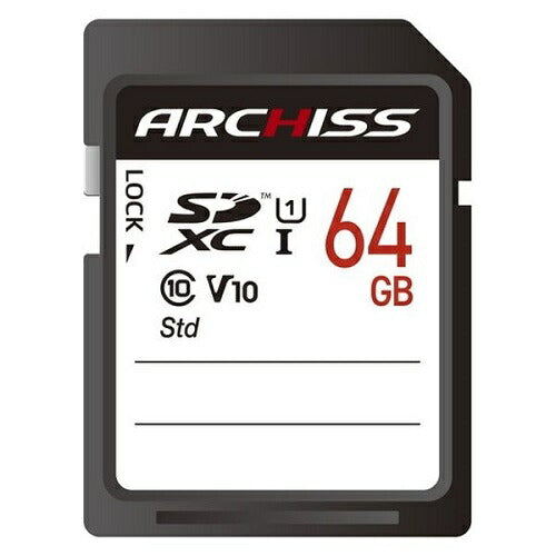 SDHC / SDXC - Standard 64GB アーキサイト AS-064GSD-SU1