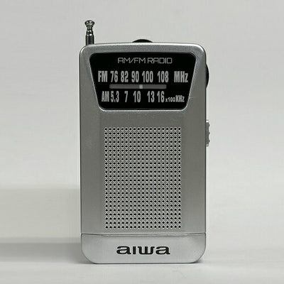 ポータブルポケットラジオ(シルバー) アイワ GAA4-PPR0001(SV)