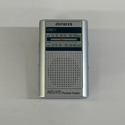 ポータブルポケットラジオ(シルバー) スピーカー内臓 アイワ GAA4-PPR0003(SV)