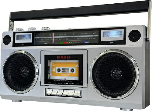 Bluetooth機能搭載 ラジオカセットレコーダー シルバー アイワ GAA4-RCP0001