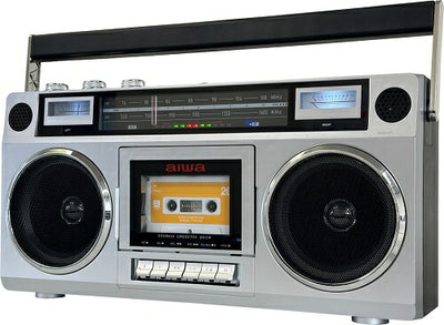 Bluetooth機能搭載 ラジオカセットレコーダー シルバー アイワ GAA4-RCP0001