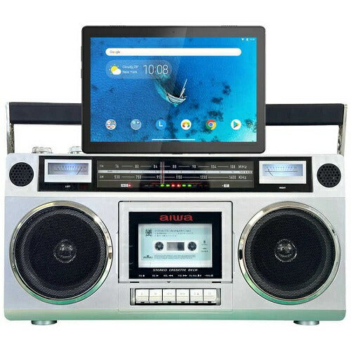 Bluetooth機能搭載 ラジオカセットレコーダー シルバー アイワ GAA4-RCP0001