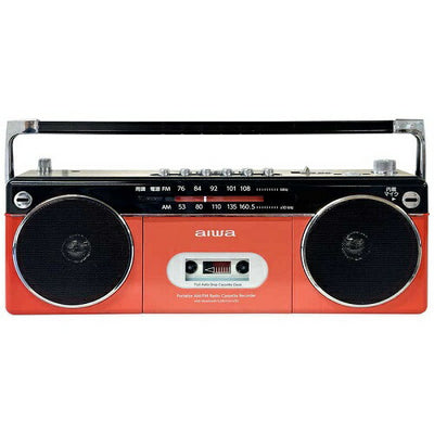 Bluetooth対応 ラジオカセットレコーダー(レッド) アイワ GAA4-RCP0002(RD)