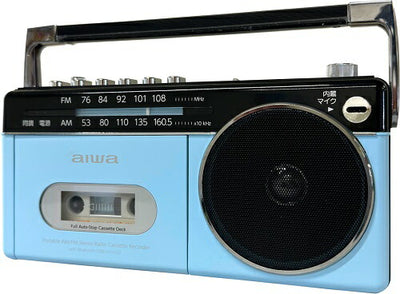 Bluetooth対応 ラジオカセットレコーダー(パステルブルー) アイワ GAA4-RCP0003(PB)