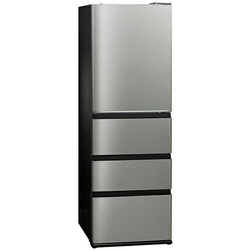 冷蔵庫 4ドア 右開き 433リットル DELIE+ デリエプラス チタンシルバー アクア AQR-V43R(S)