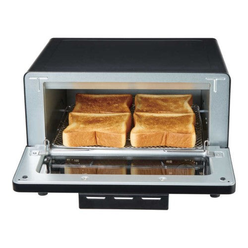 オーブントースター 1200W 4枚焼き ブラック アクア AQT-CS14T-K