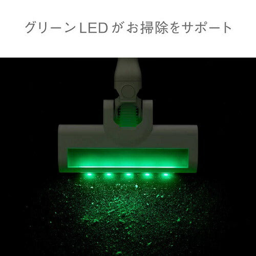 コードレススティッククリーナー サイクロン式 ホワイト アクア AQC-HX1A-W