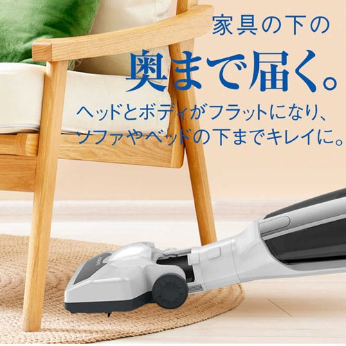 掃除機 コードレス スティック ハンディ クリーナー アクア AQC-ZX1A-W ホワイト LEDライト搭載