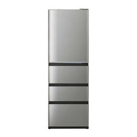 冷蔵庫 DELIE Plus（デリエプラス） 433L 右開き アクア AQR-V43A(S) チタンシルバー