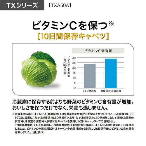 AQUA アクア 5ドア冷蔵庫 TXシリーズ 501L AQR-TXA50A-W ホワイト