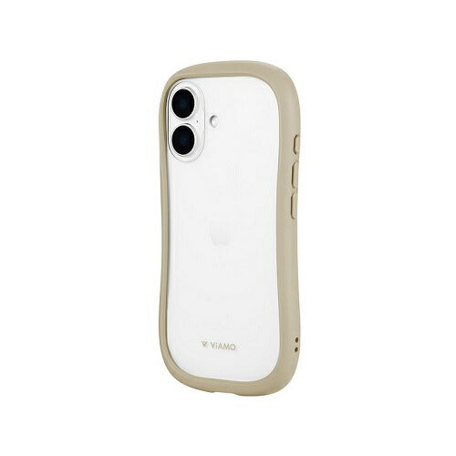 iPhone 16 耐傷・耐衝撃ハイブリッドケース 「ViAMO freely」 ベージュ MSソリューション LN-IM24VMFBG
