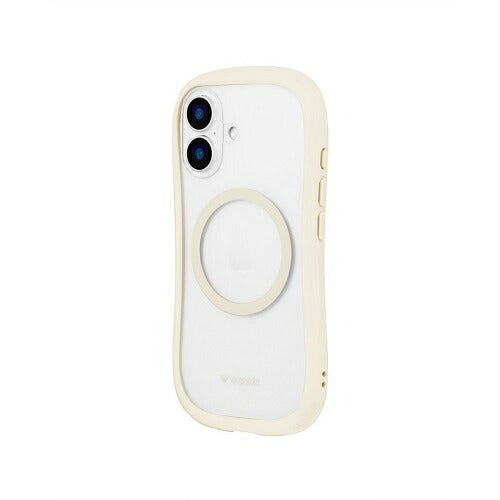 iPhone 16 高速充電対応・耐傷・耐衝撃ハイブリッドケース 「ViAMO charge」 ミルクホワイト MSソリューション LN-IM24VMCLWH