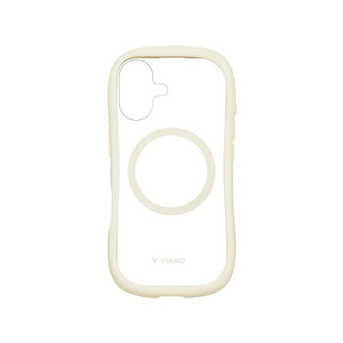 iPhone 16 高速充電対応・耐傷・耐衝撃ハイブリッドケース 「ViAMO charge」 ミルクホワイト MSソリューション LN-IM24VMCLWH
