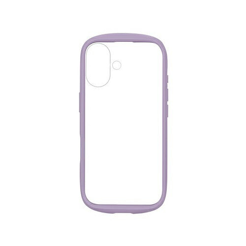 iPhone 16 耐衝撃ハイブリッドケース 「Cleary」 ラベンダー MSソリューション LN-IM24PLCPP