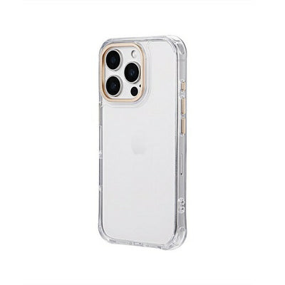 iPhone 16 Pro カメラ保護ハイブリッドケース 「mycam」 シャンパンゴールド MSソリューションズ LN-IP24MCGD