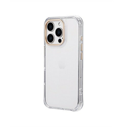 iPhone 16 Pro カメラ保護ハイブリッドケース 「mycam」 シャンパンゴールド MSソリューションズ LN-IP24MCGD