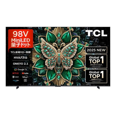 液晶テレビ 量子ドットMini LED TV C6Kシリーズ 98V型 TCL 98C6K