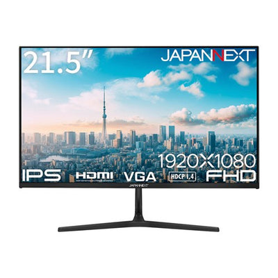 JAPANNEXT 21.5インチ IPSモニター JN-IPS215DF フルHD 75Hz 非光沢 HDMI VGA スピーカー内蔵 VESA対応