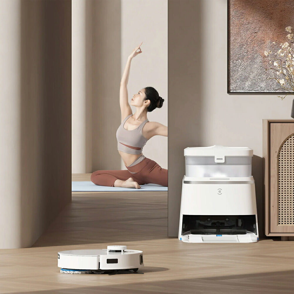 ロボット掃除機 DEEBOT T30 PRO OMNI エコバックス ECOVACS お掃除ロボット ecovacs 掃除機 自動掃除機 吸引 掃除ロボット 自動ゴミ収集 水拭き 2in1 高性能 マッピング機能 ホワイト×シルバー DDX14-12EE