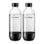 SodaStream 専用DWSボトル 1L 2本セット ブラック ソーダストリーム SSB0086