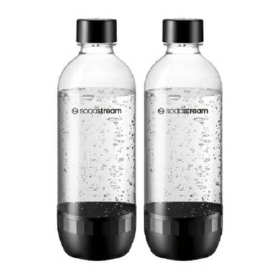 SodaStream 専用DWSボトル 1L 2本セット ブラック ソーダストリーム SSB0086