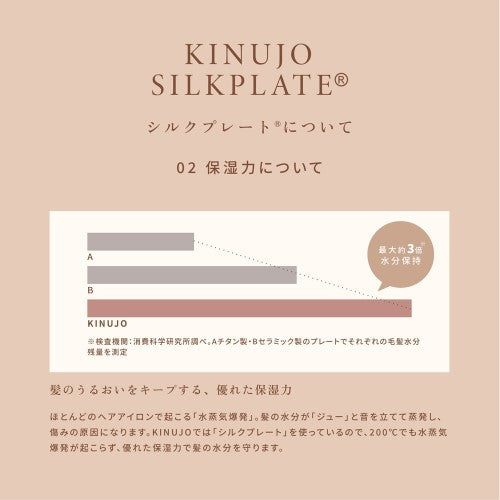 カールヘアアイロン ホワイト 38mm 国内・海外対応 交流(コード)式 パールホワイト 絹女 KC38N