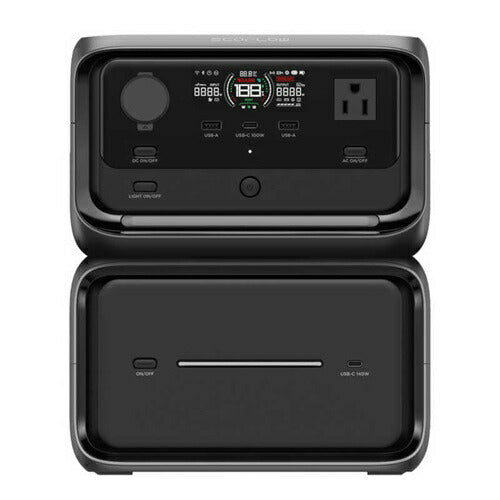 ポータブル電源 RIVER 3 Ma× Plus (870) AC出力コンセント3口 USB-C出力搭載 EcoFlow EFRIVER3MaxPlus-JP-Cbox