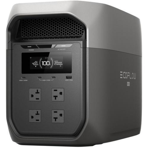 ポータブル電源 DELTA 3 Max 2048Wh ACコンセント4口 USB-C出力搭載 エコフロー EFD3M-G-JP-CBOX