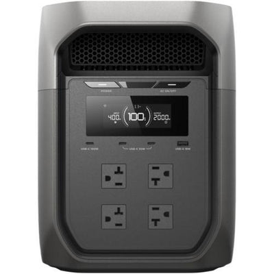 ポータブル電源 DELTA 3 Max 2048Wh ACコンセント4口 USB-C出力搭載 エコフロー EFD3M-G-JP-CBOX