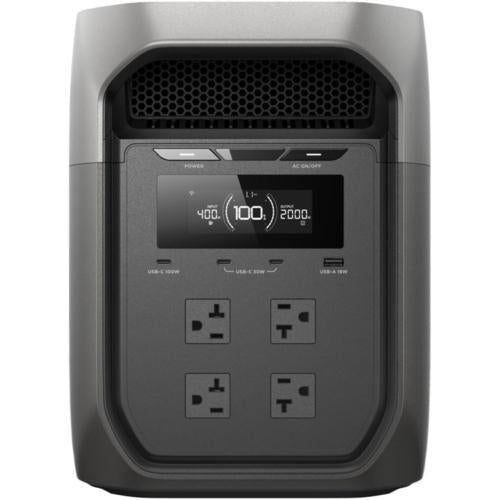 ポータブル電源 DELTA 3 Max 2048Wh ACコンセント4口 USB-C出力搭載 エコフロー EFD3M-G-JP-CBOX
