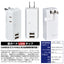 モバイル電源タップ AC2個口 USB-A×2 計3.4A 雷ガード ホワイト エルパ UA-223SB