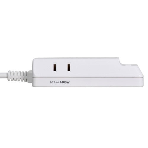 耐雷コード付USBタップ（3個口+USB2ポート・0.5m） エルパ WL-2205SU