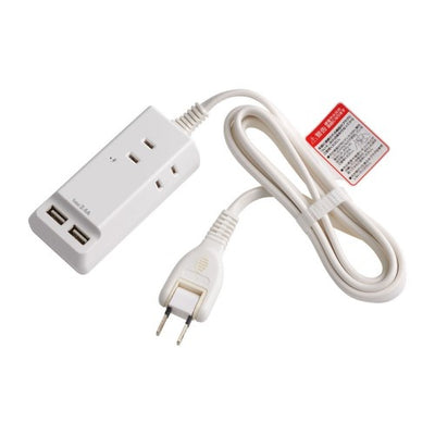 電源タップ AC3個口 USB×3 コード長1.5m 雷ガード エルパ WL-2215SU