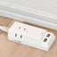 電源タップ AC3個口 USB×3 コード長1.5m 雷ガード エルパ WL-2215SU