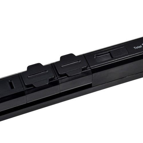 くるくる電源タップ AC4個口 USB-A×2 コード長2m 雷ガード ブラック エルパ WBS-SL402USB(BK)