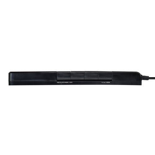くるくる電源タップ AC4個口 USB-A×2 コード長2m 雷ガード ブラック エルパ WBS-SL402USB(BK)