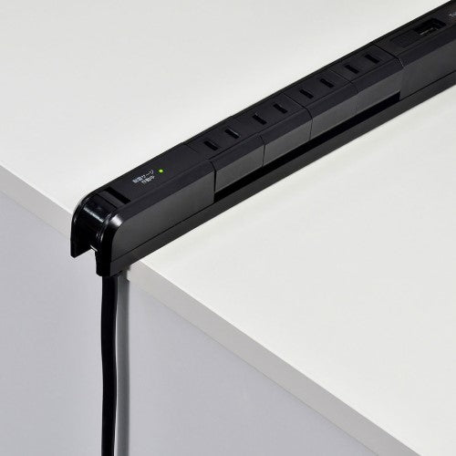 くるくる電源タップ AC4個口 USB-A×2 コード長2m 雷ガード ブラック エルパ WBS-SL402USB(BK)