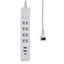 電源タップ 集中スイッチ AC4個口 USB-A×2 PD対応USB-C×1 コード長2m 雷ガード エルパ WLS-4322SUC(W)
