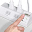 ガッチリ電源タップ 集中スイッチ AC4個口 USB-A×2 コード長2m 雷ガード ホワイト エルパ WLS-DS4232SUA(W)