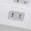 ガッチリ電源タップ 集中スイッチ AC4個口 USB-A×2 コード長2m 雷ガード ホワイト エルパ WLS-DS4232SUA(W)