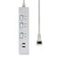 電源タップ ランプレス個別スイッチ AC3個口 USB-A×2 コード長2m ホワイト エルパ WLS-E3232UA(W)