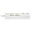 電源タップ 個別スイッチ AC2個口 USB-A×2 コード長2m 雷ガード エルパ WBK-2232SUA(W)
