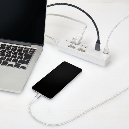 電源タップ 個別スイッチ AC2個口 USB-A×2 コード長2m 雷ガード エルパ WBK-2232SUA(W)
