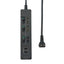 電源タップ ランプレス個別スイッチ AC3個口 USB-A×2 コード長2m ブラック エルパ WLS-E3232UA(BK)