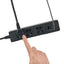 電源タップ ランプレス個別スイッチ AC3個口 USB-A×2 コード長2m ブラック エルパ WLS-E3232UA(BK)