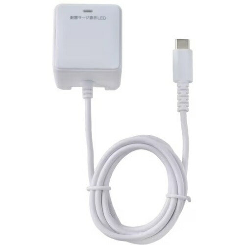 耐雷USB充電器 エルパ PD20W 1m ホワイト 朝日電器 CHCR-SP10WH