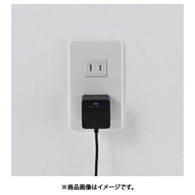 耐雷USB充電器 エルパ PD20W 2m ブラック 朝日電器 CHCR-SP20BK